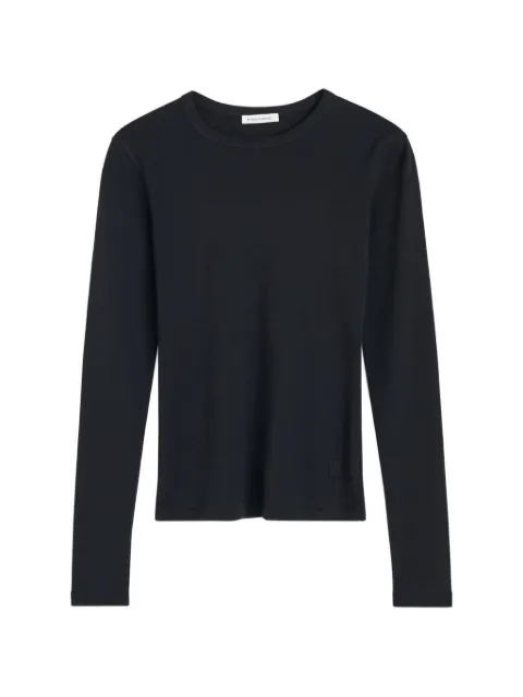 By Malene Birger Brita long-sleeve cotton T-shirt Black 103928