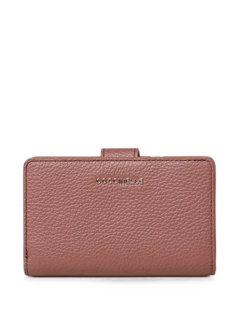 Coccinelle Metallic Soft press-stud wallet Pink E2MW511E701