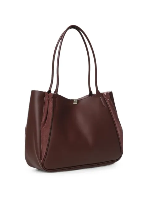 Coccinelle suede-panelled shoulder bag Red E1V60110101