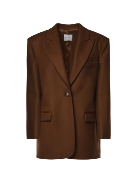 THE ANDAMANE single-breasted blazer Brown T202030ATNW057
