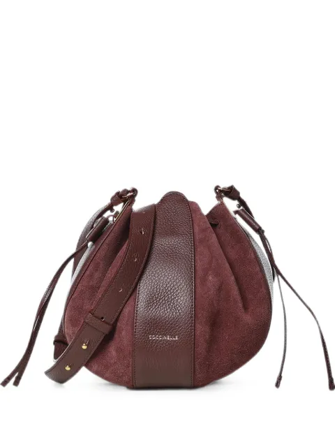 Coccinelle suede leather shoulder bag Brown E1VG0230201