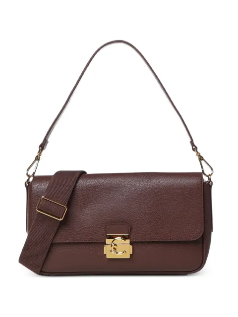 Coccinelle pebbled-leather shoulder bag Brown E1U4K120101
