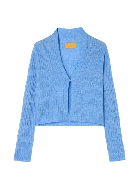 Guest In Residence ribbed-knit V-neck cardigan Blue W45432RL