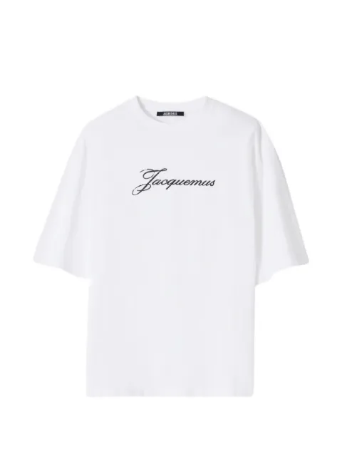 Jacquemus logo-print T-shirt White LETSHJACQ