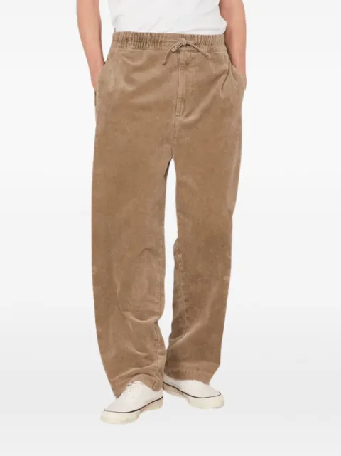 Officine Generale corduroy drawstring trousers Neutrals W26MCHN703PRE