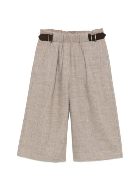 Alysi belted pleated shorts Neutrals 166130A6033