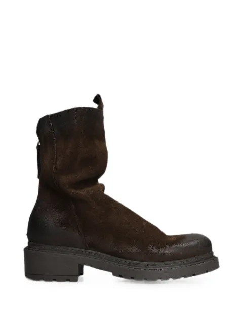 Metisse distressed-effect ankle boots Brown MA05