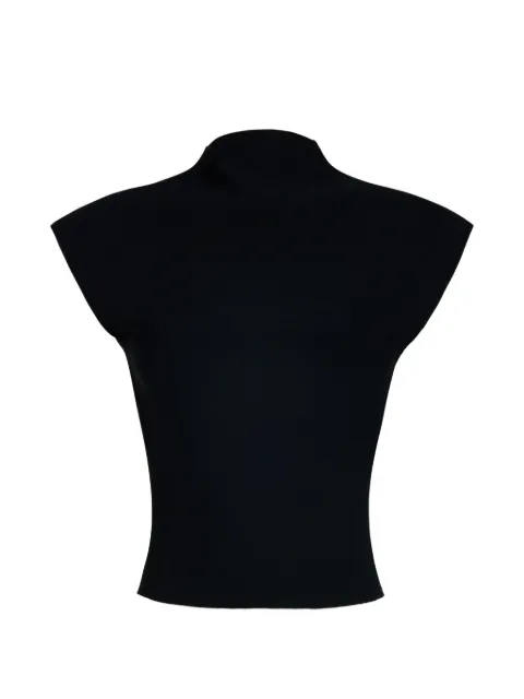A.W.A.K.E. Mode knitted sleeveless top Black PF26KT04VY01