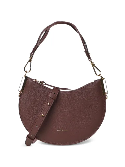 Coccinelle small Sunup grained leather tote bag Red E1QKF130301