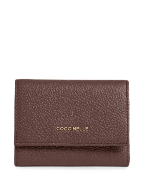 Coccinelle Metallic grained leather wallet Red E2MW511F001