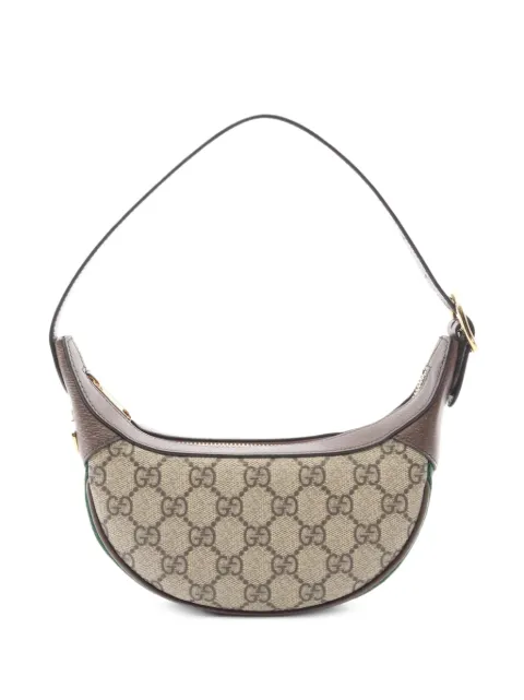 Gucci Pre-Owned 2020s Ophidia GG Supreme mini shoulder bag Neutrals 1089225
