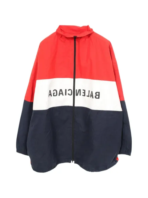 Balenciaga Pre-Owned 2000s inverted-logo track jacket Red 1088942