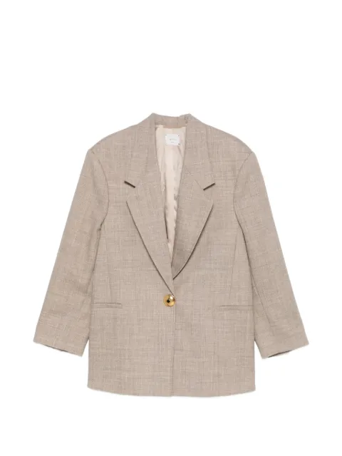 Alysi single-breasted notched-lapels jacket Neutrals 166806A6033