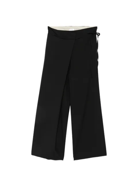 Alysi wrap-style trousers Black 166102A6055