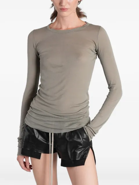 Rick Owens exposed-seam long-sleeve sweater Neutrals RP02F5202MR