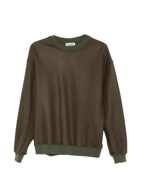 Jil Sander crew-neck sweatshirt Green J22GU0163J40045