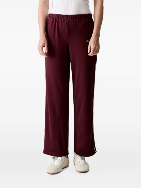 Sporty & Rich logo-embroidered side-stripe track pants Red PA05475326RE45
