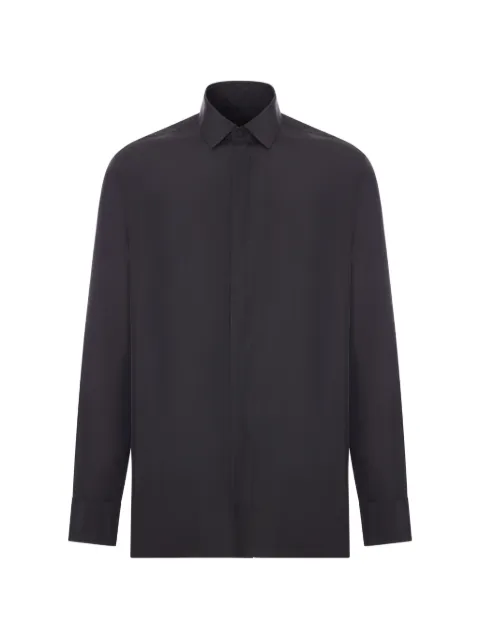 TOM FORD Habotei concealed-placket silk shirt Black HRVF04S0284