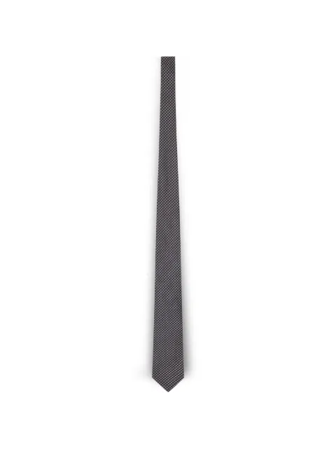 Lardini geometric-print silk tie Grey ACCRC7CN64113