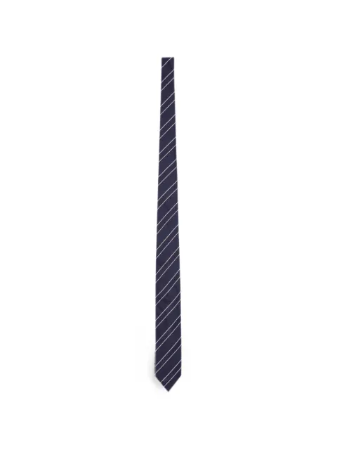 Lardini diagonal-stripe silk tie Blue ACCRC7AC67117