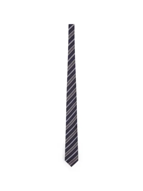Lardini striped silk tie Blue ACCRC7AC67144