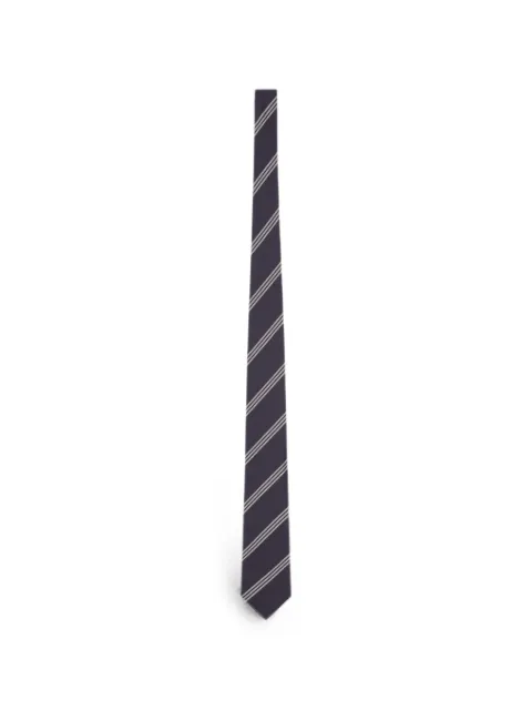 Lardini striped silk tie Blue ACCRC7CN64116