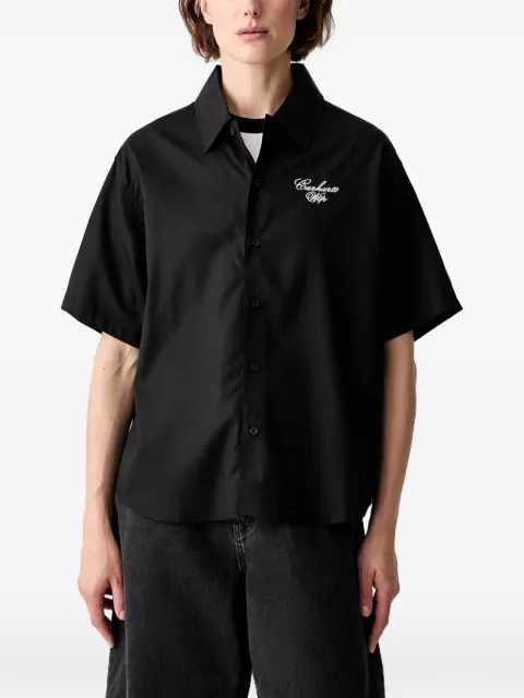Carhartt WIP logo-embroidered short-sleeve shirt Black I036794