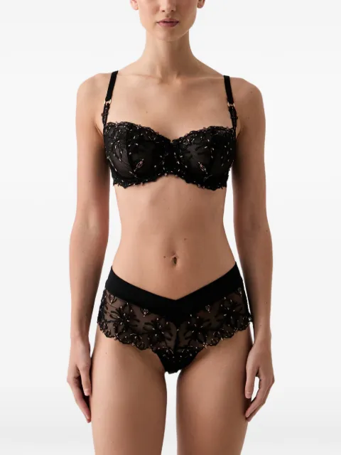 Chantelle embroidered mesh bra Black C26050