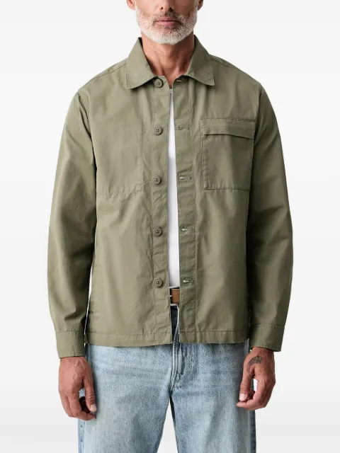 Barbour Sherburn button-down chest-pocket overshirt Green MOS0479