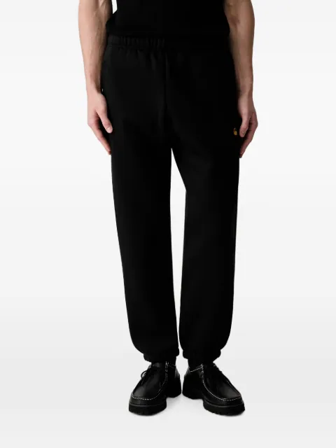 Carhartt WIP logo-embroidered track trousers Black I037458
