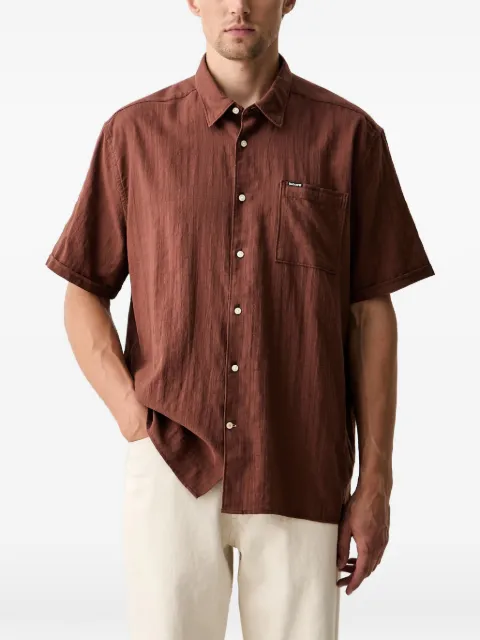 Barbour Kingswood ripstop short-sleeved shirt Brown MSH5792RU11