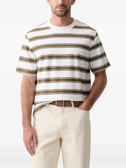Barbour Browtop striped-pattern relaxed-fit T-shirt White MTS1625