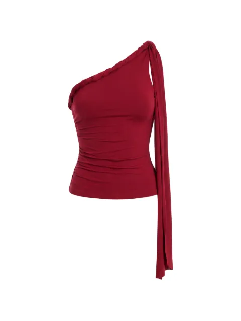 AXEL 113 Sumi draped one-shoulder top Red SUMIONESHOULDERTOP