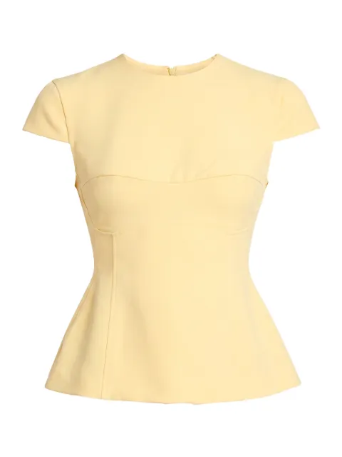AXEL 113 Icon peplum-hem top Yellow ICONTOP