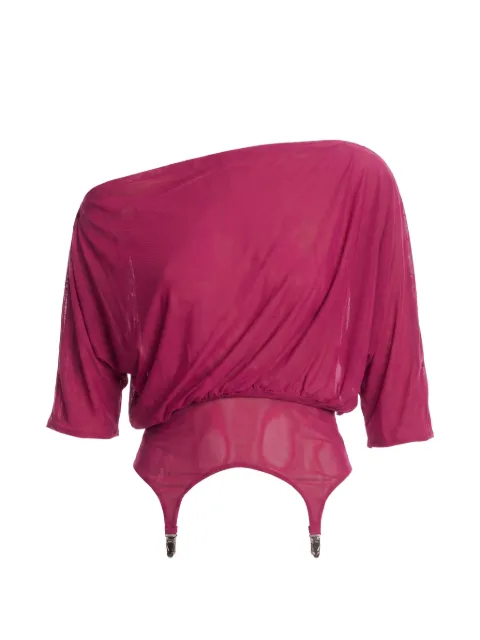AXEL 113 Kendall off-shoulder mesh top Pink KENDALLMESHTOP