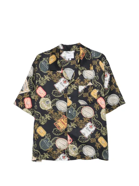 RHUDE graphic-print short-sleeve shirt Black RHPF26SS02202