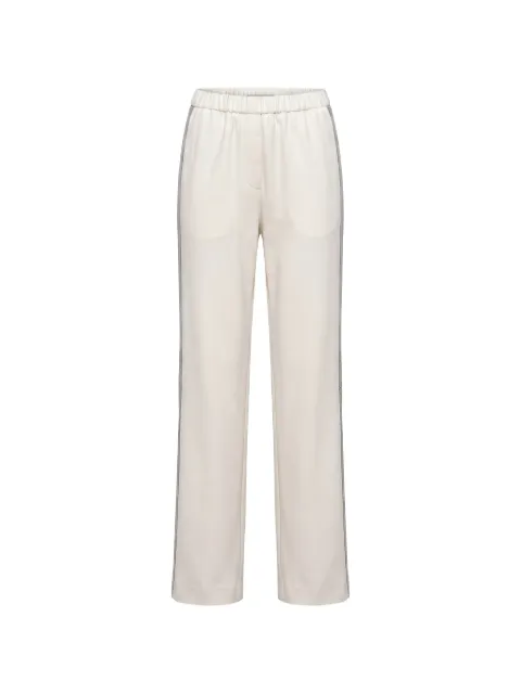 Peserico side-stripe track pants White A04864J0B5033
