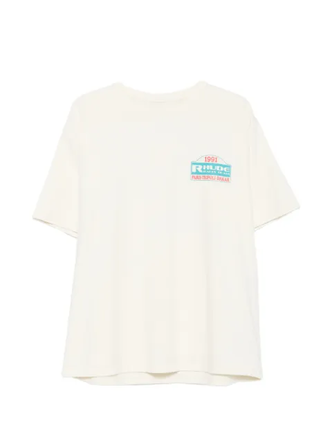 RHUDE graphic-print T-shirt Yellow RHPF26TT09012
