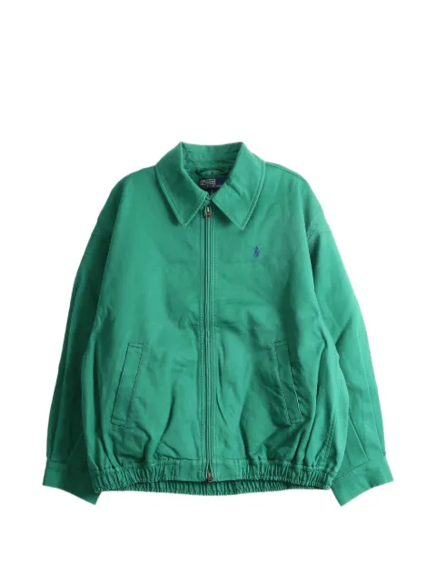Polo Ralph Lauren logo-embroidered long-sleeve jacket Green 211A96311007
