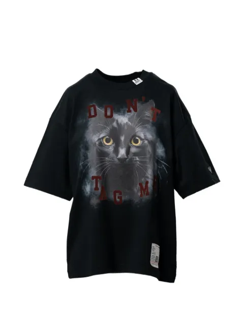 Maison MIHARA YASUHIRO cat-printed T-shirt Black K17TS853