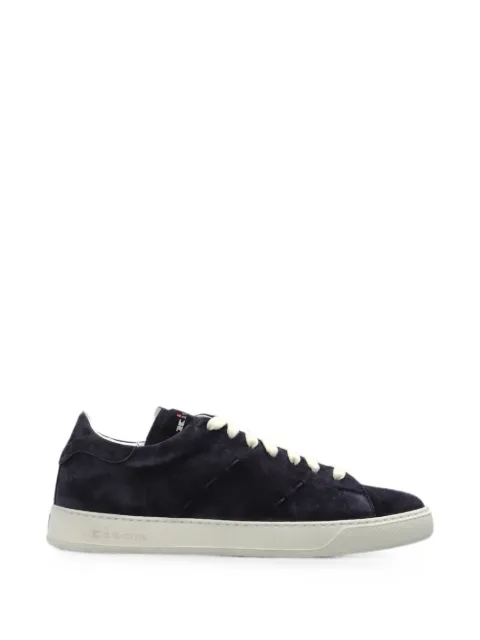 Kiton suede leather sneakers Blue USSA421N0151602004