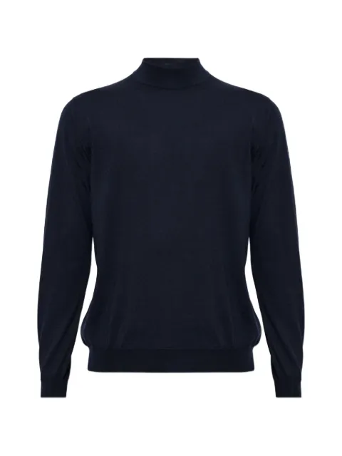 Kiton mock-neck sweater Blue UMKXX03K4007