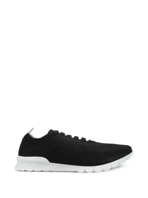 Kiton mesh-knit lace-up sneakers Black USSFITSN00809030