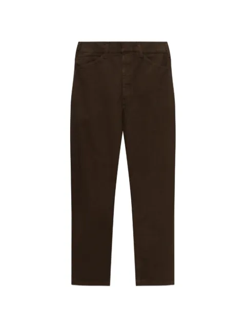 LEMAIRE oversized workwear pants in heavy garment-dyed broken twill Brown PA1244LD1077