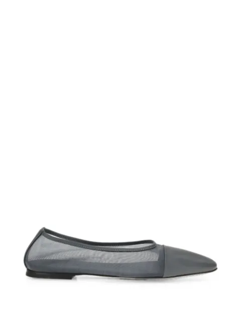 Dear Frances Gala mesh-panel ballet flats Grey GAL25