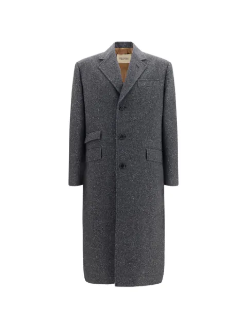 Valentino Garavani single-breasted coat Grey VCAL05B4C
