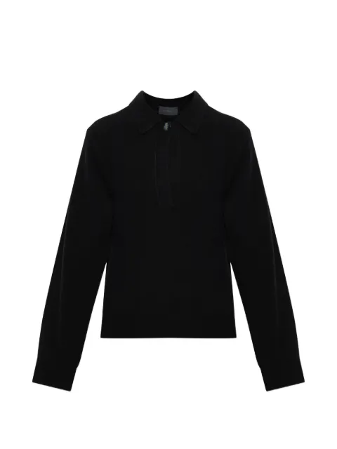 Haikure Ash polo sweater Black HEW07120MC079PX
