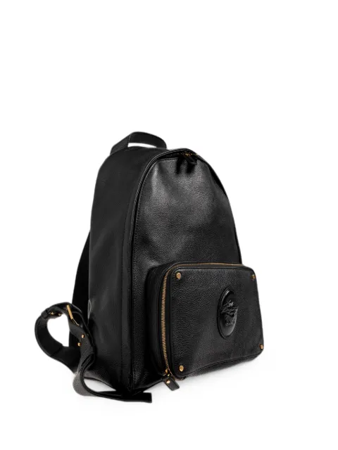 Versace Lou leather backpack Black 10243601A18107