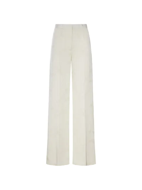 Forte Forte floral-jacquard wide-leg trousers Neutrals 15057