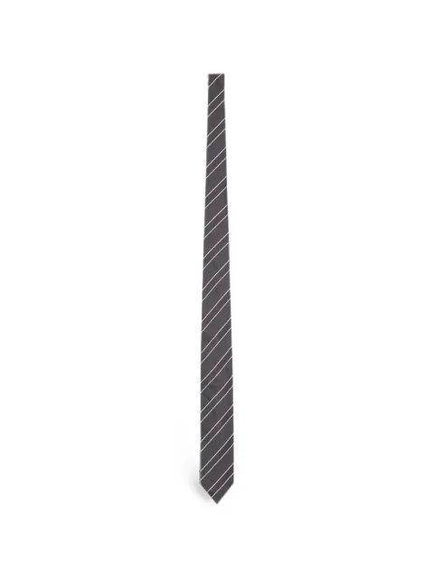 Lardini striped silk tie Grey ACCRC7AC67117